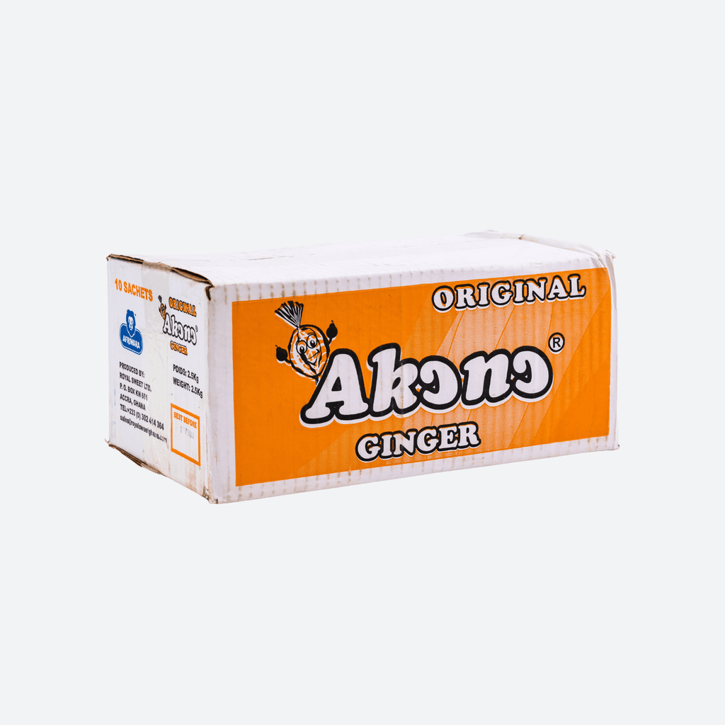 Akomo Ginger Sweet Candy - Case - Motherland Groceries