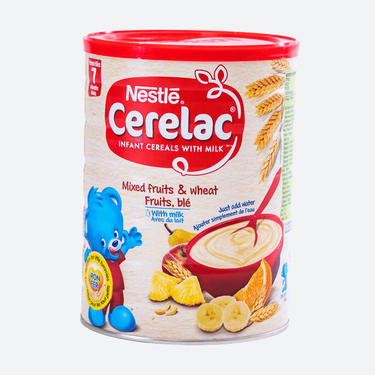 Nestle Cerelac Mixed Fruits and Wheat with Milk Infant Cereals, 7 Months  Plus, 400 g : : Grocery