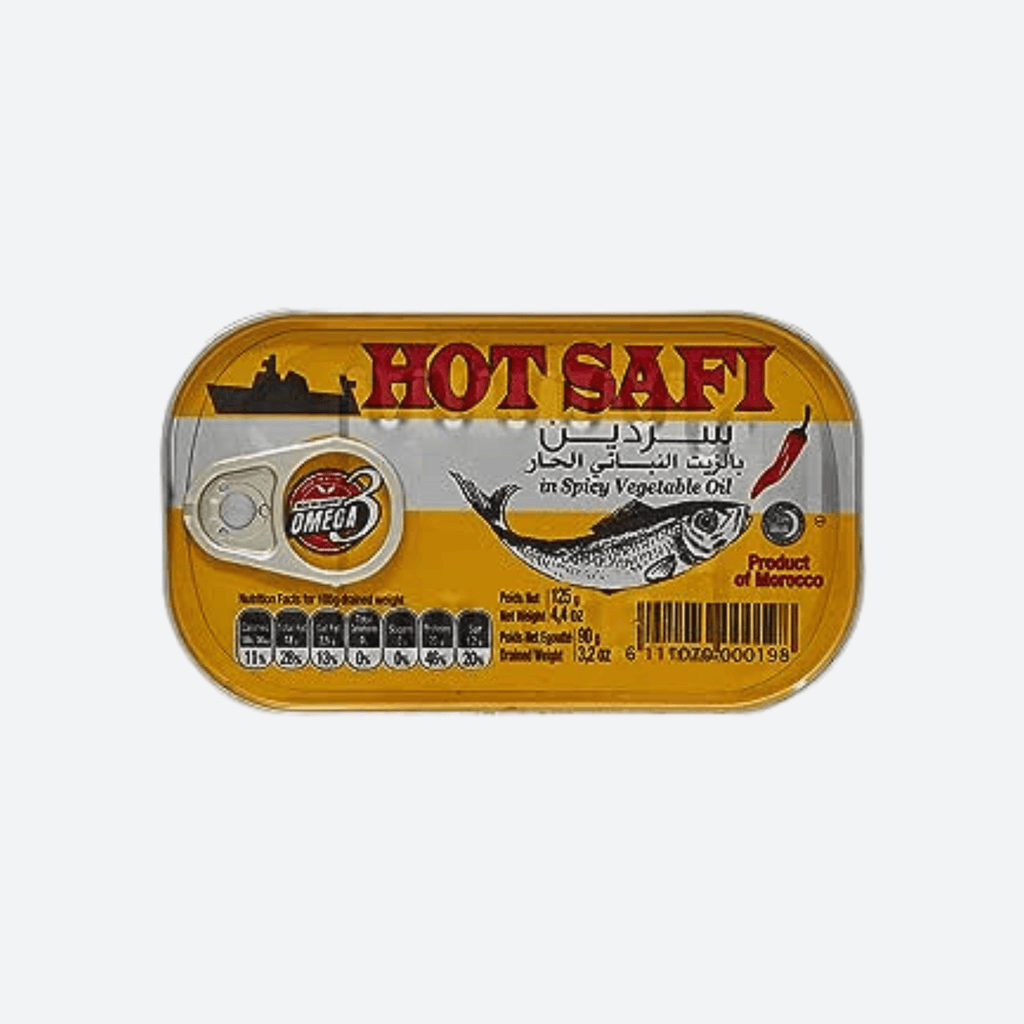 Hot Safi Sardines in Spicy Vegetable Oil - Motherland Groceries