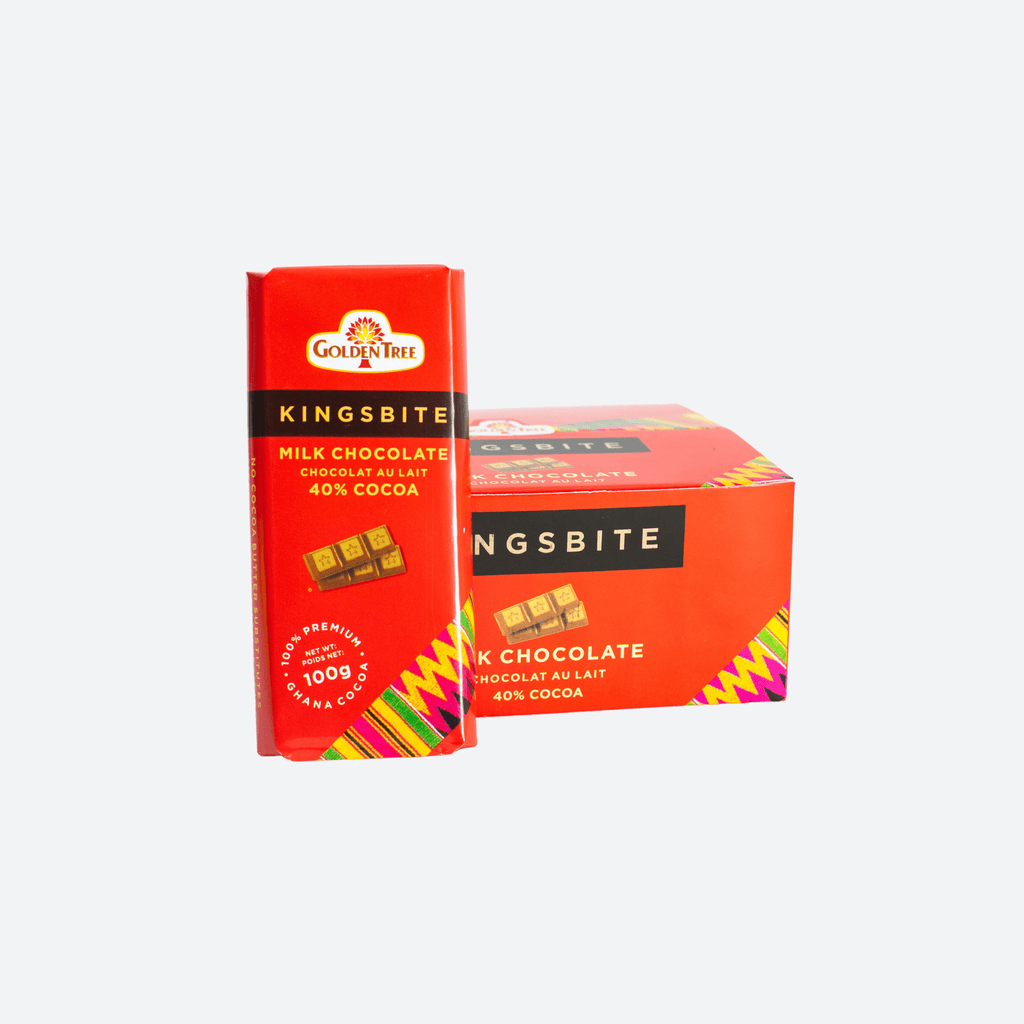 Kingsbite Milk Chocolate Bar - Pack of 10 - Motherland Groceries