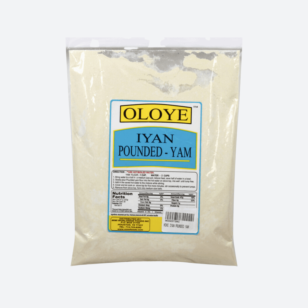 Oloye Iyan Pounded Yam Flour 20lbs - Motherland Groceries