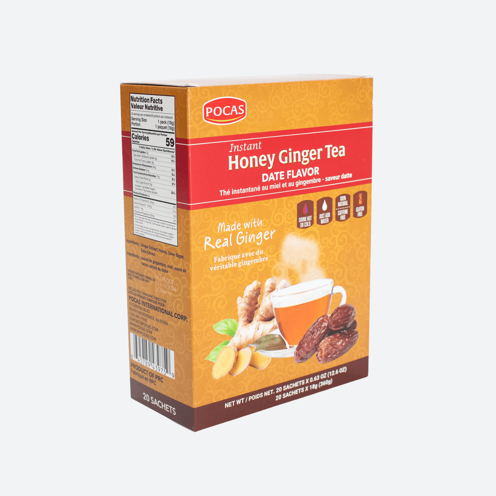 Instant Honey Ginger Tea - Date Flavor - Motherland Groceries