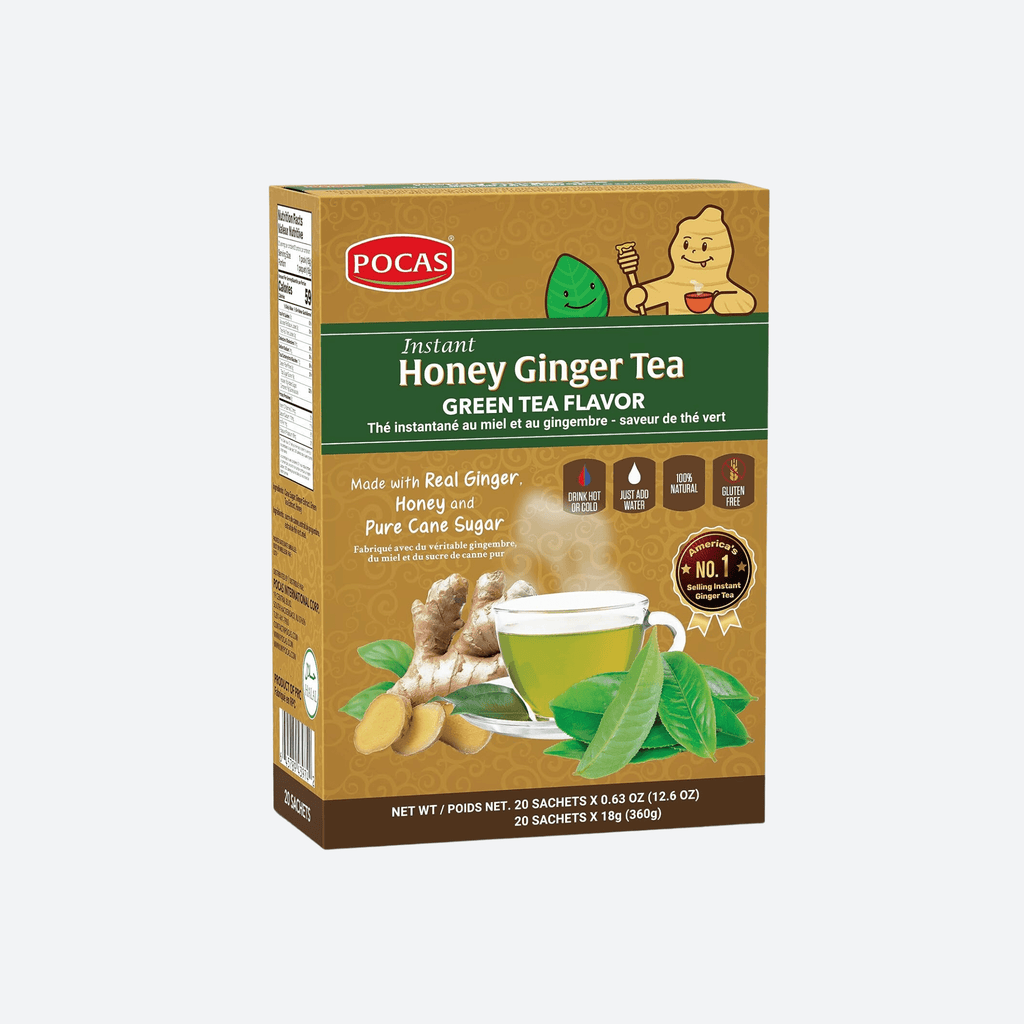 Instant Honey Ginger Tea - Green Tea Flavor - Motherland Groceries