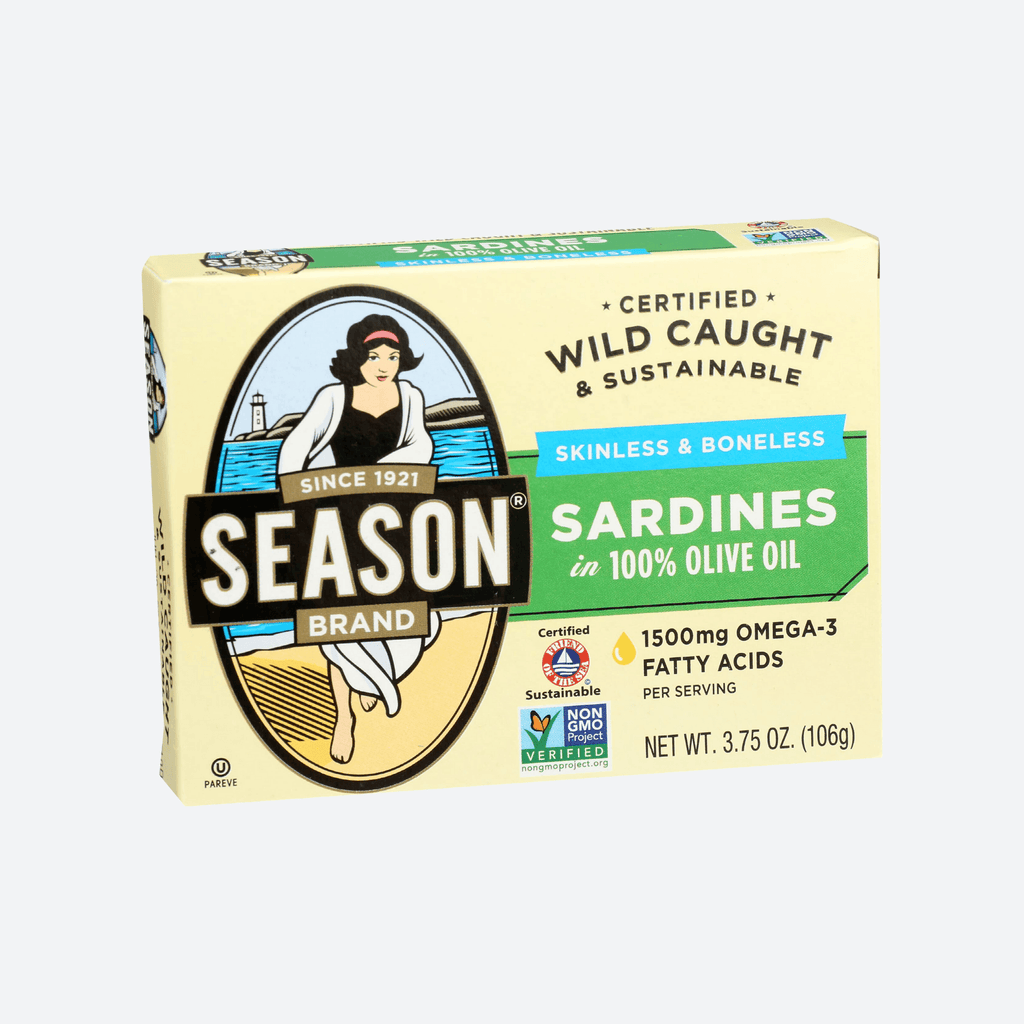 Season Sardines in 100% Olive Oil 3.7 Oz - Motherland Groceries