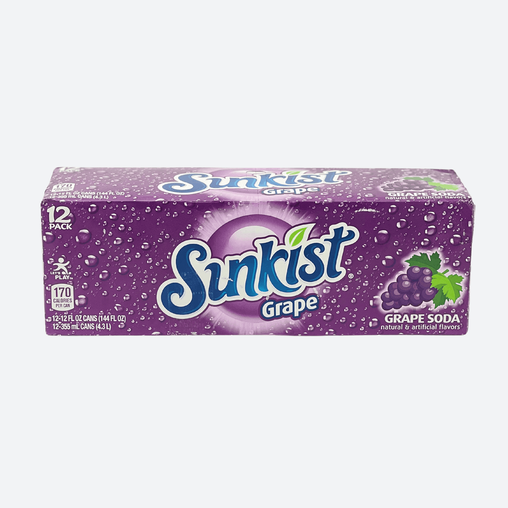 Sunkist Grape Soda 12oz - 12 Pack - Motherland Groceries