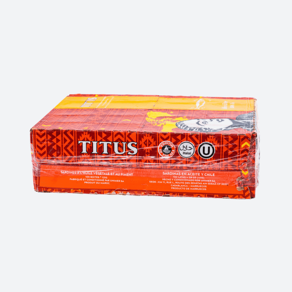 Titus Sardines 100 Cans Case - Motherland Groceries